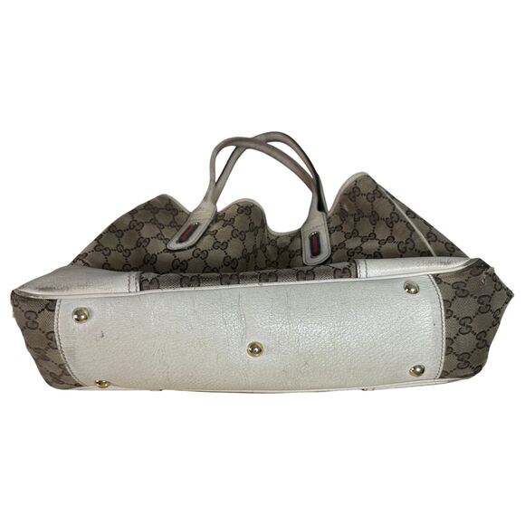 Gucci Princy Line GG Canvas Ribbon Tote Shoulder Bag - FLAWS Project Bag - Picture 8 of 9